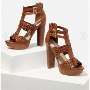 JustFab Reeta Platform Heeled Sandal
